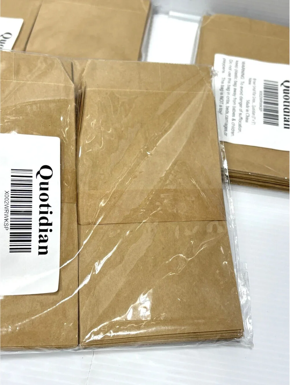 Brown Flat Glassine Paper Bags 3